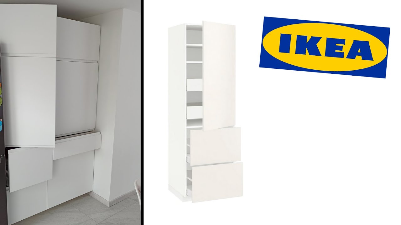 je bent Druipend Remmen IKEA METOD assembly install High cabinet - colonne montage installation -  YouTube