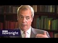 Nigel Farage on migrants, EU and the Syria crisis (FULL UNCUT) - Newsnight