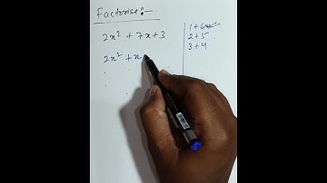 factorise 2x²+7x+3