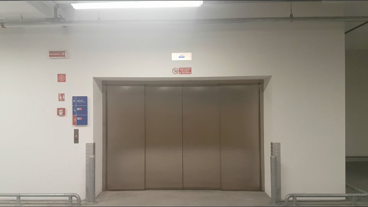 2 ENORMOUS 2016 Schindler 2600 MRL Traction Elevators@Ikea Roncadelle P.Garage, Roncadelle, Italy