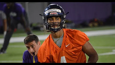 2024 QB Michael Hawkins at LSU Camp