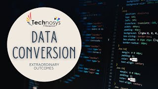 Data Conversion Services @Technosys IT Management
