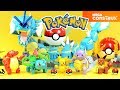 Pokémon Eevee Ivysaur Wartortle Pikachu Charmeleon & Gyarados Buildable Figure Mega Construx