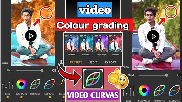 How to photo curves app video editing||video filter colour grading||how to use video curves editing