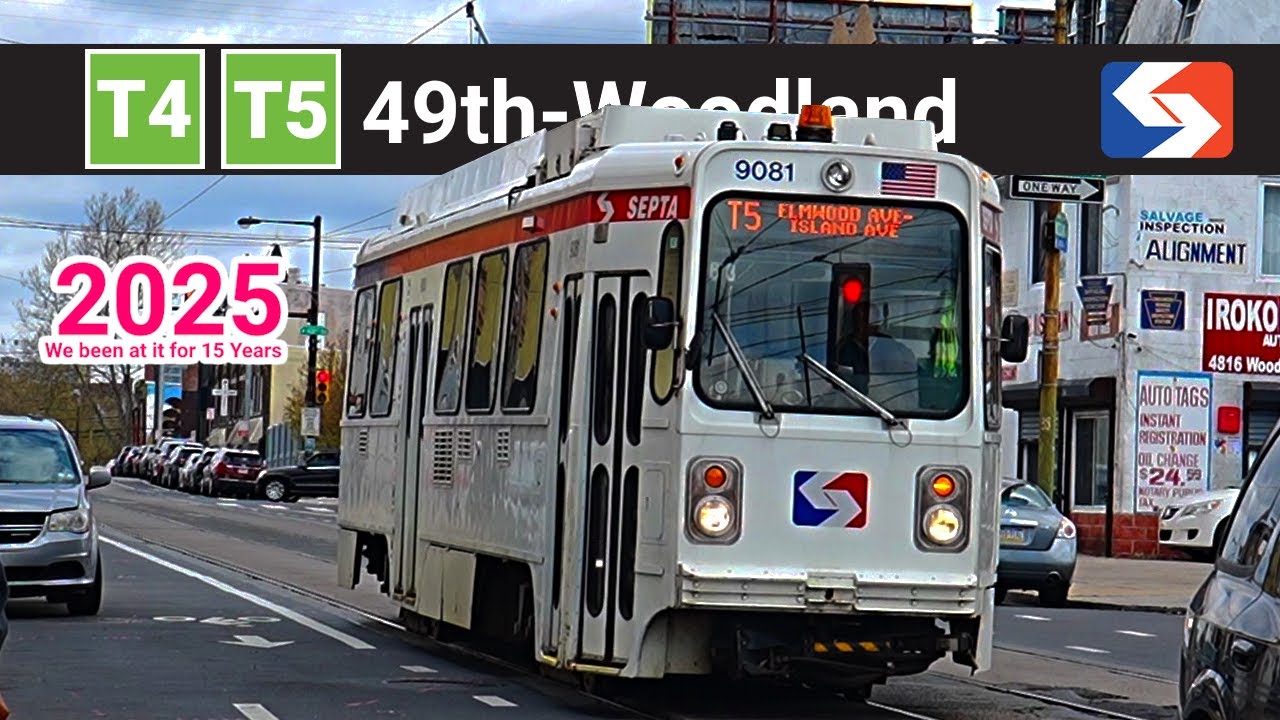 SEPTA Trolleys at 49th-Woodland In 2025