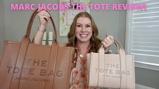MARC JACOBS THE TOTE BAG MINI VS LARGE REVIEW!! MOD SHOTS AND WHAT FITS!