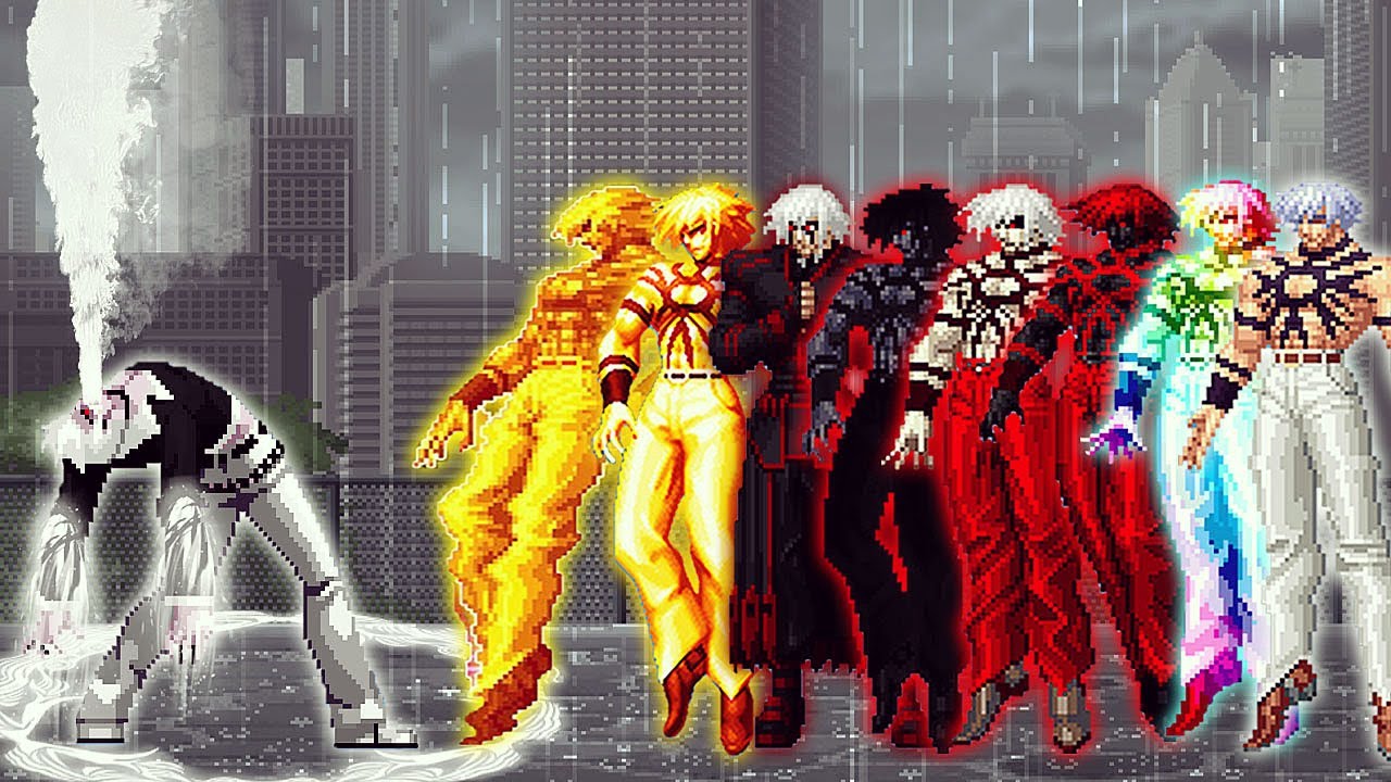 [KOF Mugen] Orochi Iori WF XIII Vs 8 Multi Bosses Orochi Team - YouTube