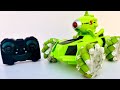 RC Car 4 x 4 Stunt Car 360 degree movement, Smoke Car , Bullet wheel Unboxing- Peephole View Toys