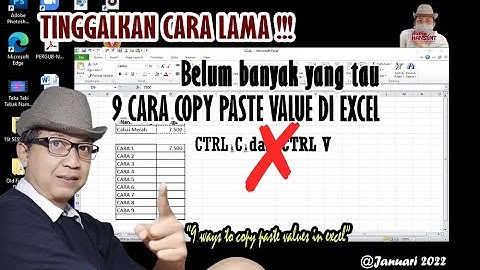 TINGGALKAN CARA LAMA !! 9 CARA COPY PASTE VALUE DI EXCEL || 9 ways to copy paste values in Excel