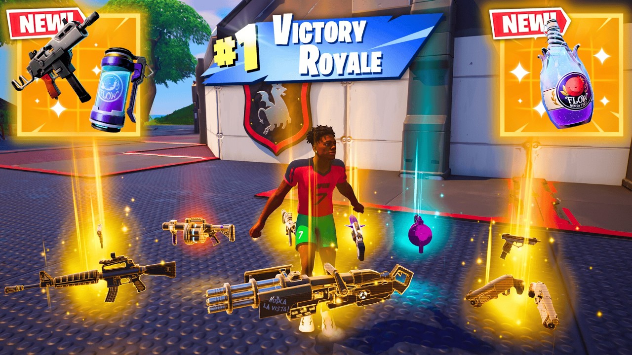 ISHOWSPEED ALL MYTHIC AND EXOTIC GUNS IN FORTNITE (NEW! Fortnite Chapter 7 Season 1)