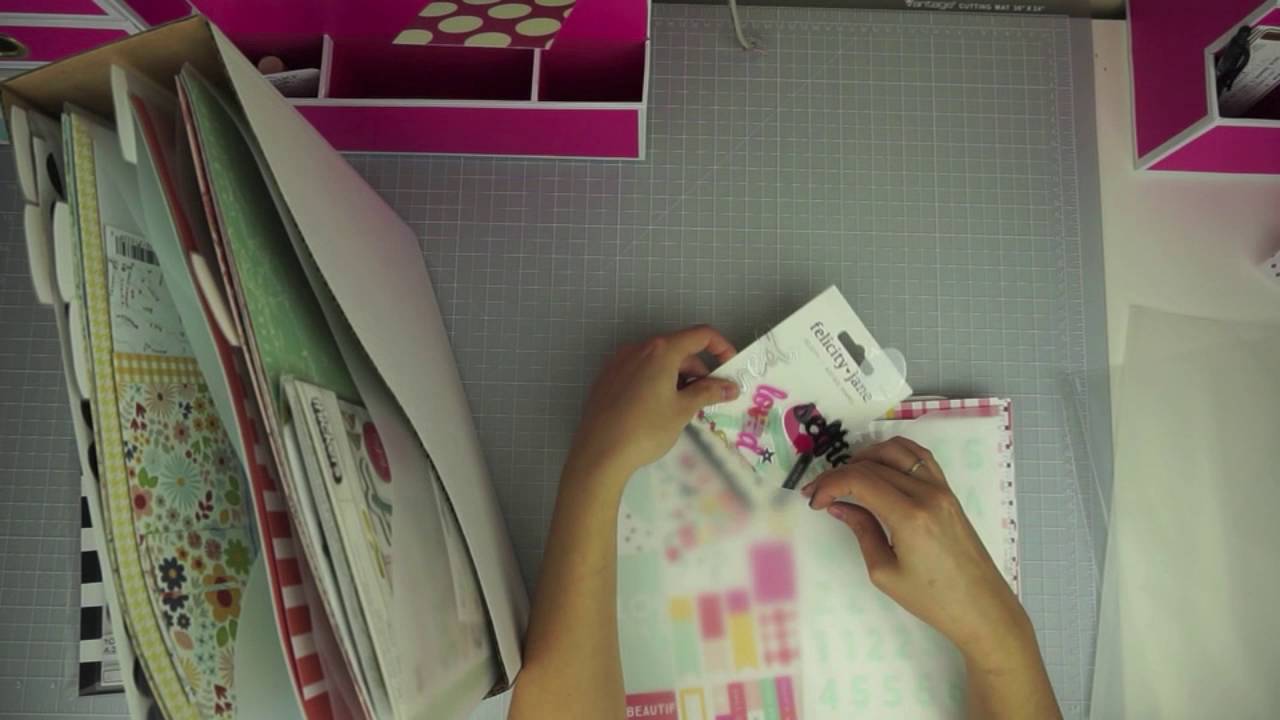 How I Organize Scrapbook Kits Scraproom Organization YouTube