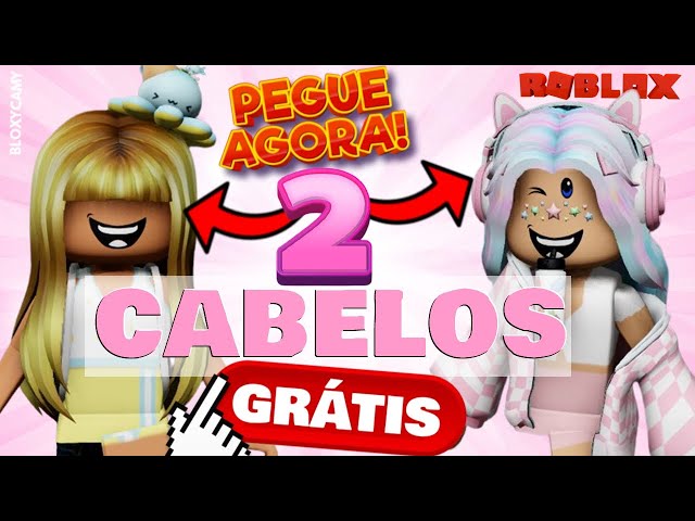 COMO CONSEGUI CABELO DE GRAÇA NO ROBLOX SUPER FACIL 