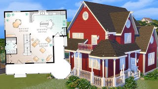Can I recreate this real house in The Sims 4 from a floor plan?