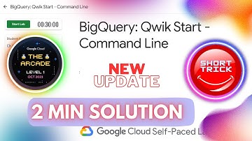 BigQuery: Qwik Start - Command Line | #GSP071 | #shorttrick #arcade