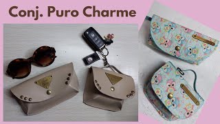 Conjunto Puro Charme - Porta-óculos e Porta-moedas