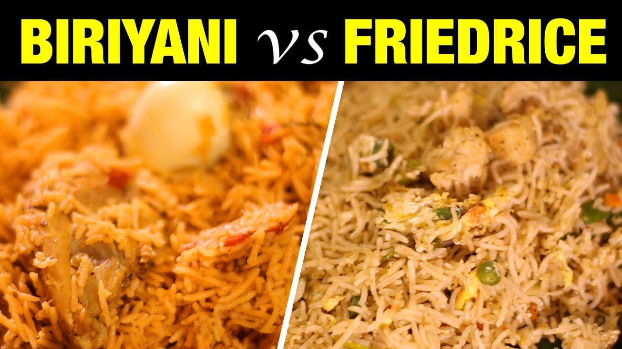 Who wins? Biriyani vs Fried rice Food Review Yummy UV360 YouTube