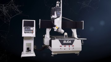 SUDA CUSTOMIZED 4 AXIS CNC ROUTER MACHINE ,SPINDLE ROTATE 180 degree  for woodworking and mould