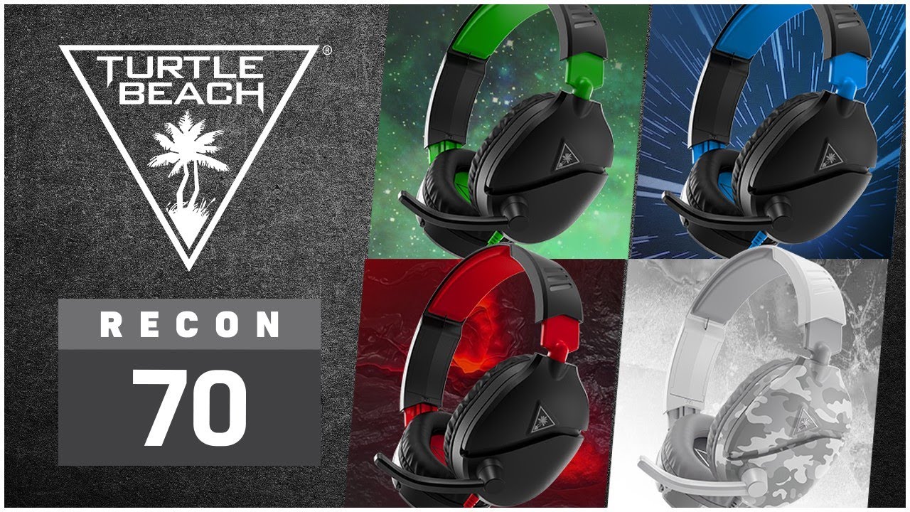 Turtle Beach Recon 70 Xbox Gaming Headset for Xbox Series X, Xbox Series S,  Xbox One, PS5, PS4, PlayStation, Nintendo Switch, Mobile, & PC with 3.5mm -  Flip-to-Mute Mic, 40mm Speakers 