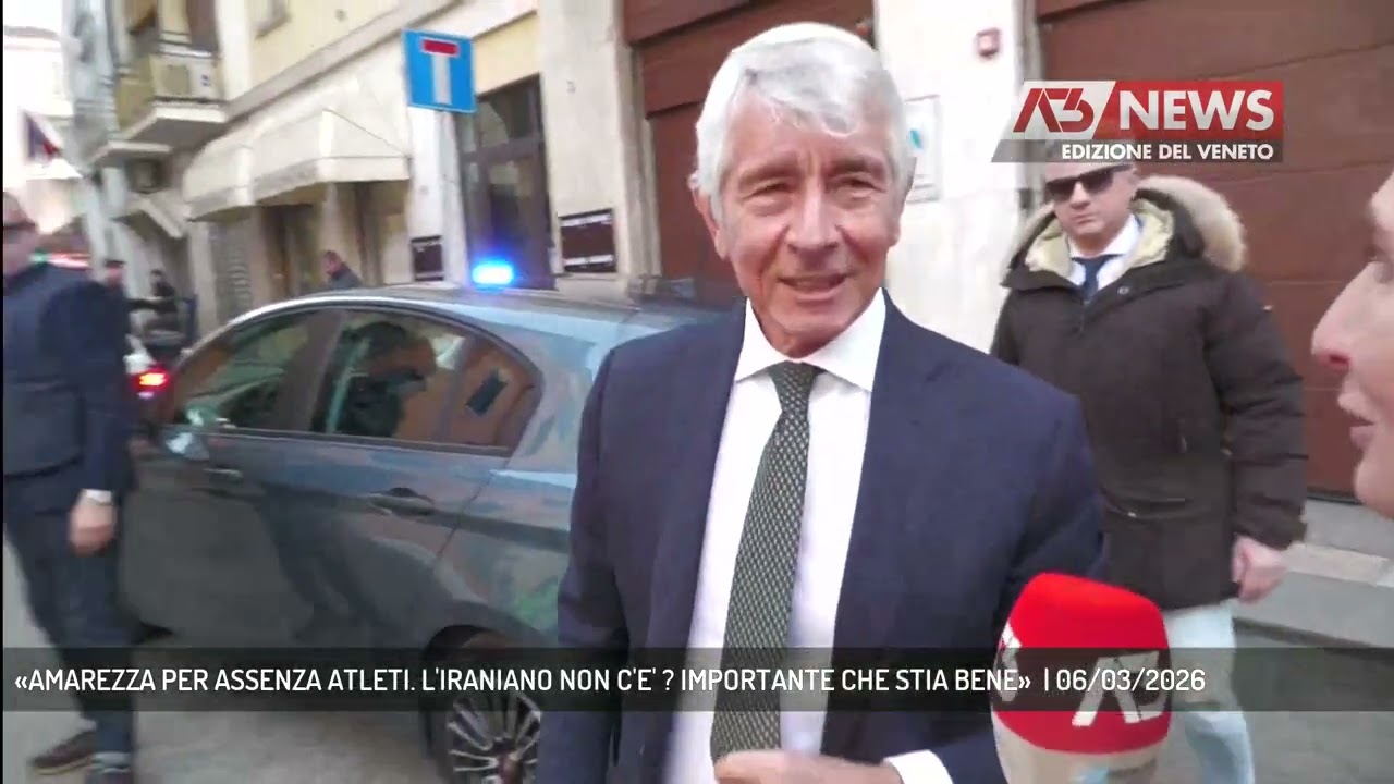 «AMAREZZA PER ASSENZA ATLETI. L'IRANIANO NON C'E' ? IMPORTANTE CHE STIA BENE»  | 06/03/2026