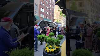 Nicholas Hoult and Carey Mulligan made their Carlyle Hotel exit ahead of the Met Gala #shorts