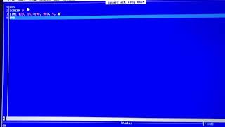 How to make square in Qbasic