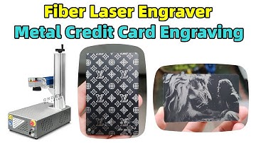 Metal Credit Card Engraving | Portable Raycus 30W Fiber Laser Engraving Machine