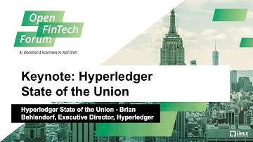 Keynote: Hyperledger State of the Union - Brian Behlendorf, Executive Director, Hyperledger