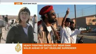 Fighters breach Bani Walid, Sue Turton reports