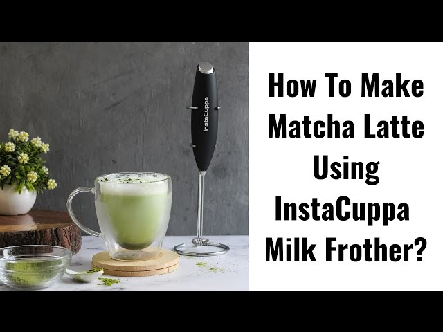 Elementi Milk Frother for Coffee - Drink Mixer Handheld - Matcha