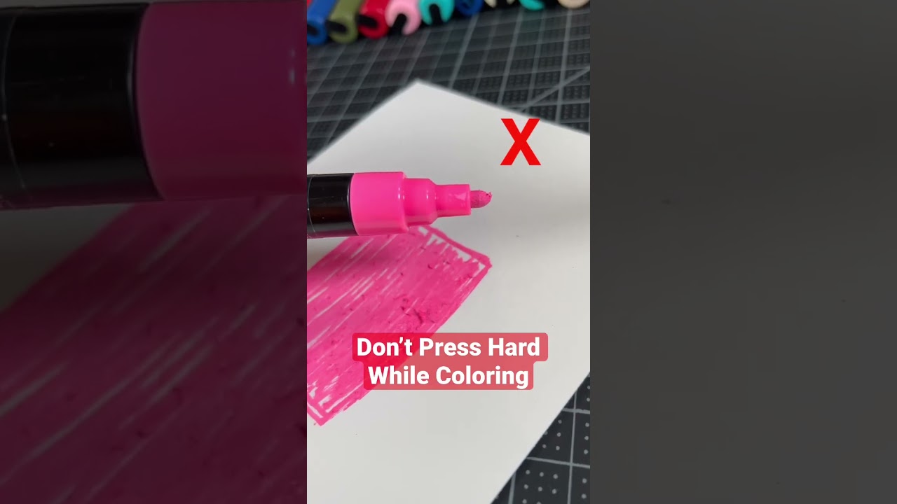 Don't Do This To Your Posca Pens! 😡  Posca Markers Tips #drawing #art  #shortsmaschallenge 