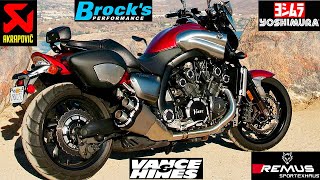 🔥 Yamaha V-max 1700 - Akrapovic ,Remus ,MEGAMAX...💪