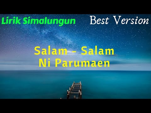 SALAM - SALAM NI PARUMAEN (Lirik) Lagu Simalungun  - YouTube
