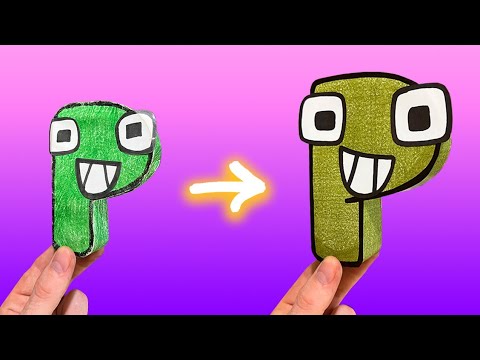 Paper Craft | REBORN RALR Alphabet Lore P ( R )