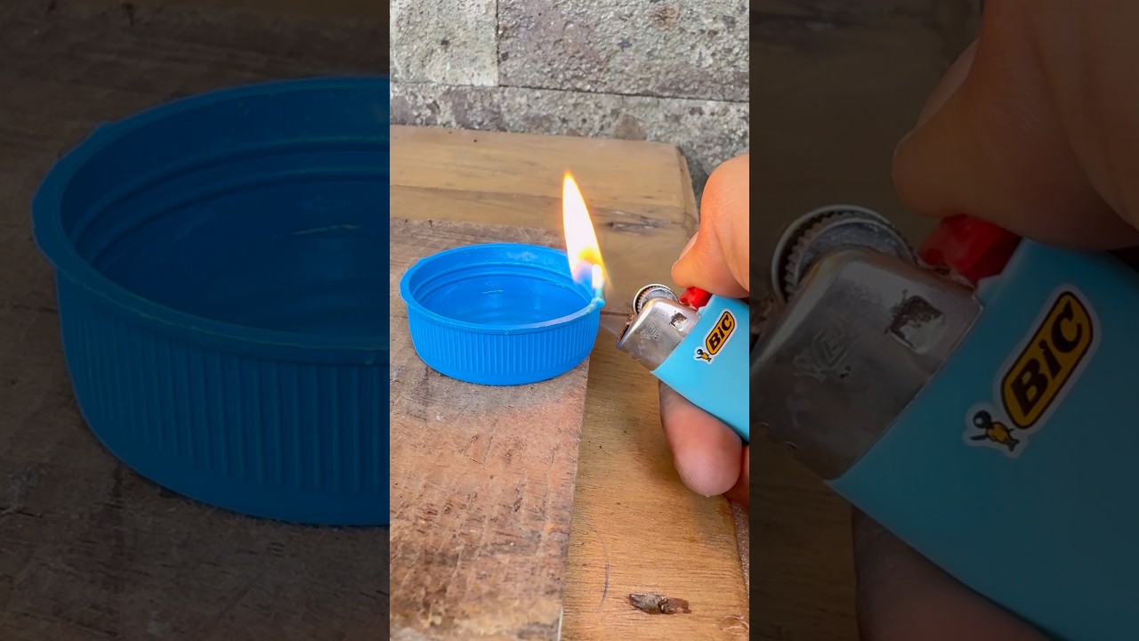 Just burn the bottle cap and amaze with result! A lifehack with a bottle cap! 