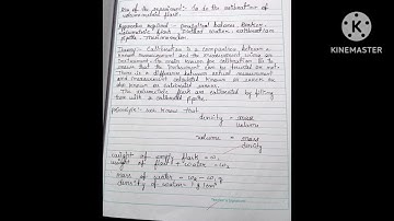 Chemistry practical ( To do the calibration of volumetric flask) | study note 🧾