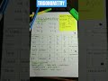 TRIGONOMETRY ANGLE VALUES🤯❣|#like #share #viral #ytshorts #study #youtubeshorts #mathematics #maths