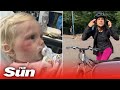Furious row after toddler ‘hit and dragged by cyclist’