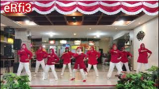 BERKIBARLAH BENDERA NEGRIKU linedance/Choreo ADELAINE ADE/Demo by @erfi3linedance890/Amaryllis class