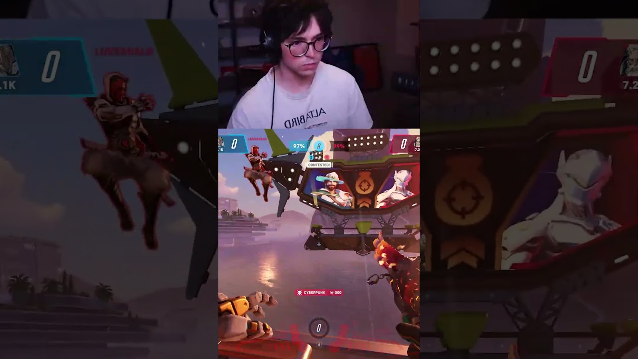 Bouncing On Cass Might Be The Strat #overwatch2 #overwatchclips