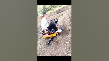 Máy cày đất ngồi lái 2 cầu máy xới đất máy làm cỏ máy tạt luống đào rãnh #music #automobile #drone