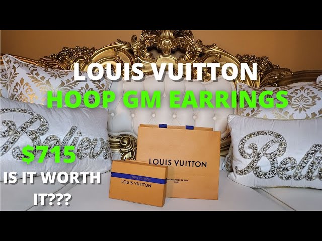 Unbox Louise Hoop PM Earrings #SeeHerGreatness #louisvuitton #gold #ho