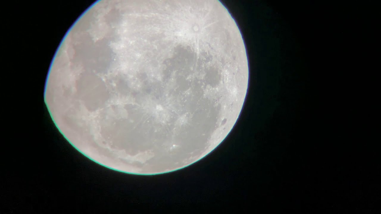 Full Moon from Earth Celestron Omni AZ 102 Telescope - YouTube