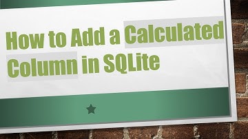 How to Add a Calculated Column in SQLite