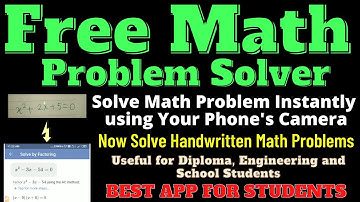 Free App to Solve Math Problems | Solve Math Problems using Phone
