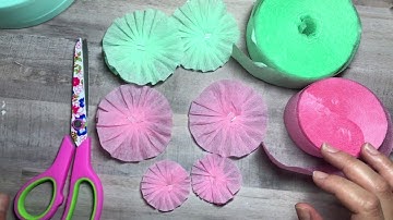 How I make Crepe Paper Rosettes | Process Video | Tutorial