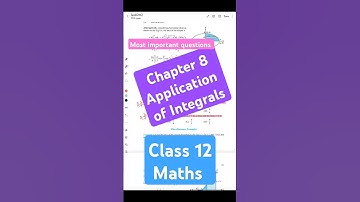 Class 12 Maths | Most Important Questions | Chapter 8 Application of integrals | Maths class 12