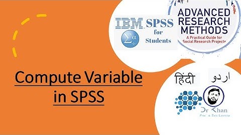 How to Compute Variable in SPSS Hindi/Urdu