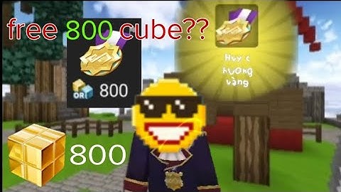 Tôi nhận được*HUY CHƯƠNG VÀNG* miễn phí?? || 800 Gcube free?? || Blockman go Bedwars
