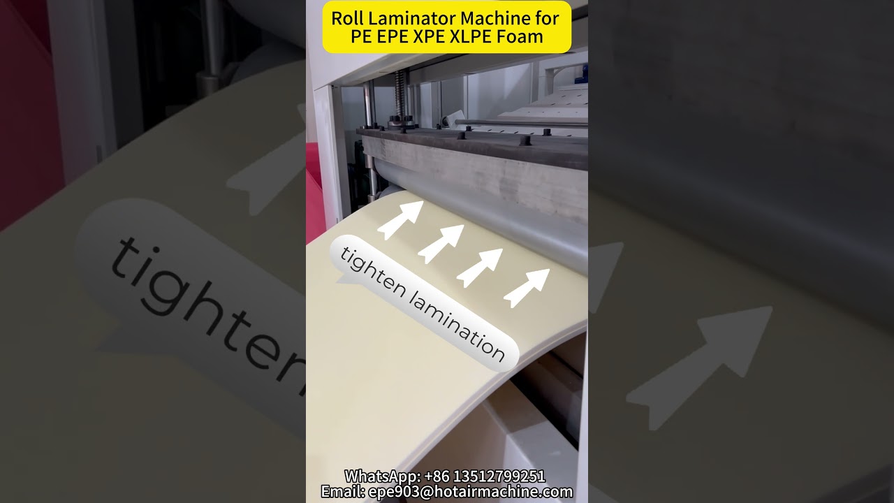 Roll Laminator Machine for PE EPE XPE XLPE Foam