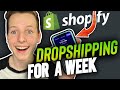 I Tried Shopify Dropshipping For 1 Week